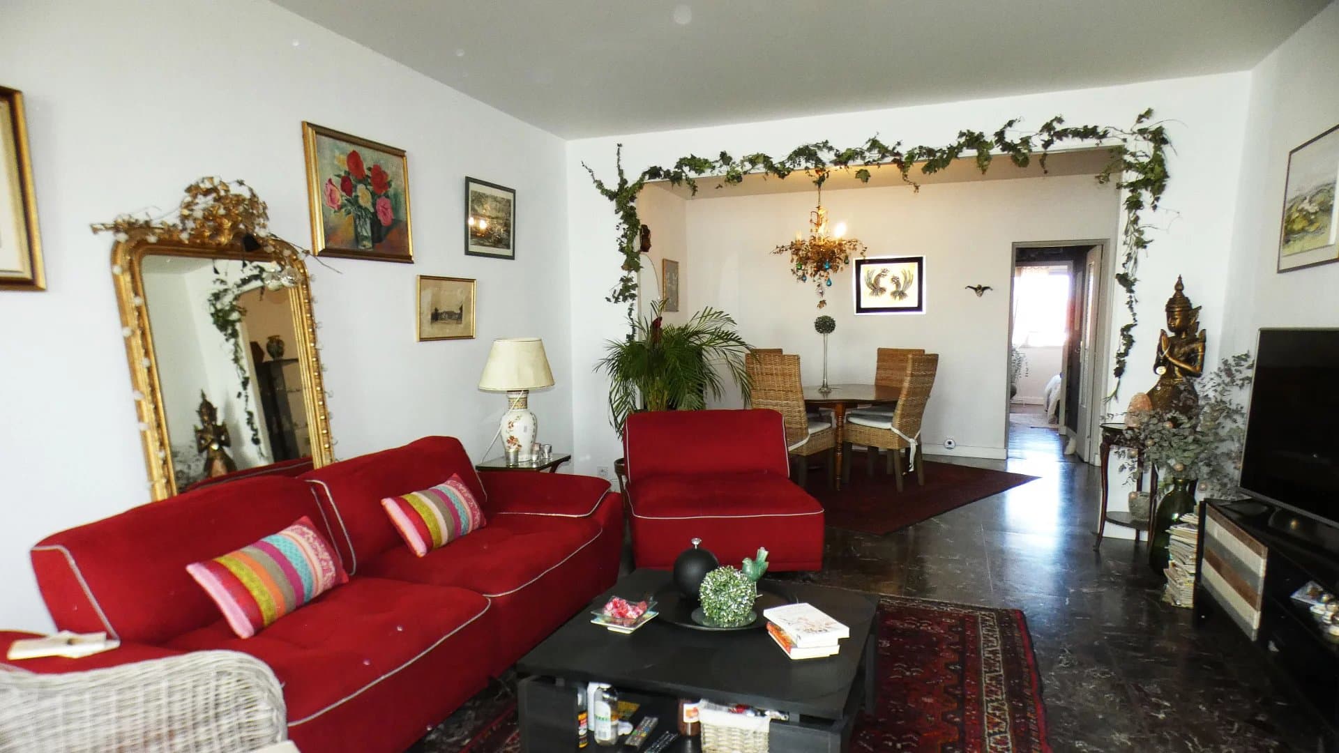 Perpignan Centre ville Appartement traversant t3 dans résidence sécurisée - vue principale